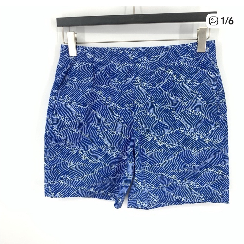 Lands' End Blue Patterned Shorts, Sz 10
